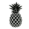 Pineapple Zest: Monochrome Tropical Vibe