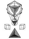 3D Geometry - Tatouage Ephémère - Tattoo Forest