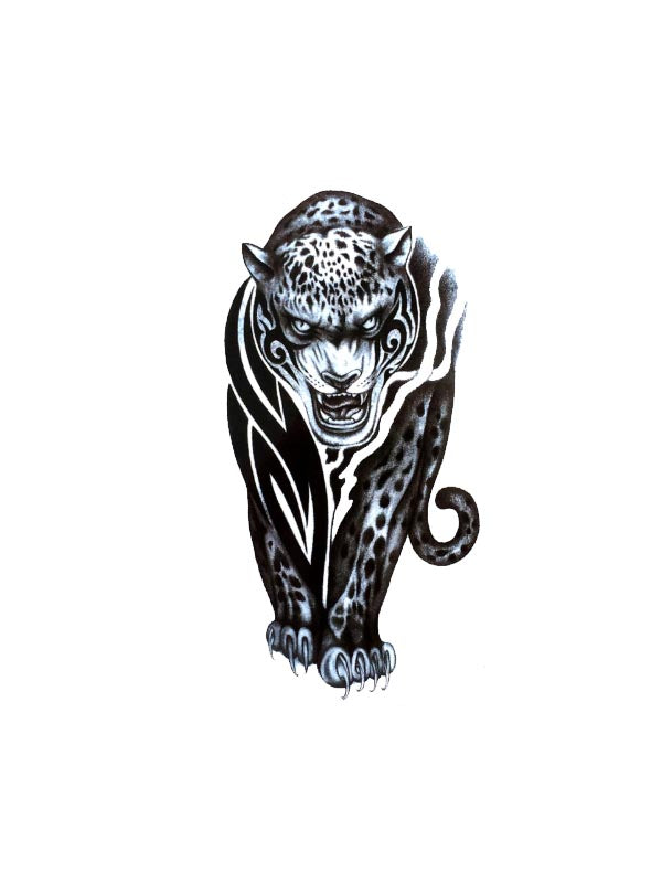 B&W Jaguar - Tattoo Forest