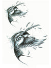 Birds Losing Their Feathers - Tatouage Ephémère - Tattoo Forest