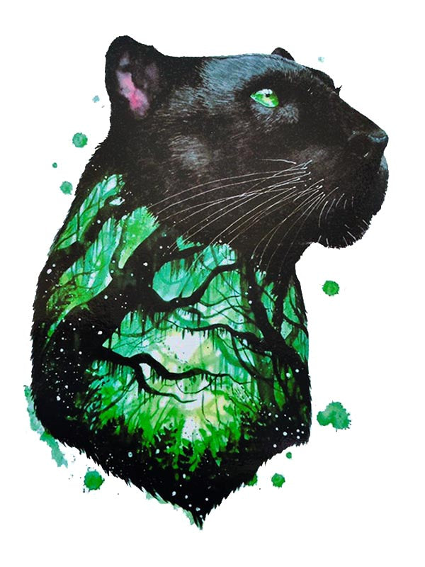 Black Panther - Tatouage Ephémère - Tattoo Forest