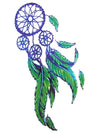 Blue and Green Dreamcatcher - Tatouage Ephémère - Tattoo Forest