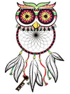 Colorful Owl Dreamcatcher - Tattoo Forest