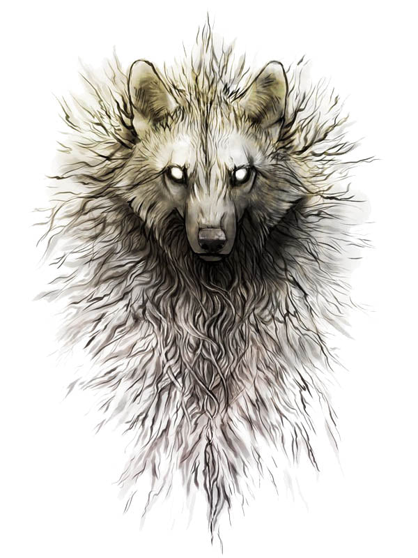 Demon Wolf - Tatouage Ephémère - Tattoo Forest