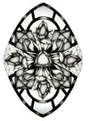 Flowers Shield Totem - Tatouage Ephémère - Tattoo Forest