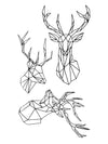 Geometric Deer - Tatouage Ephémère - Tattoo Forest