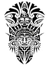 Inca Totem - Tatouage Ephémère - Tattoo Forest