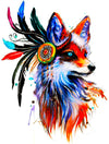 Indian Fox - Tatouage Ephémère - Tattoo Forest