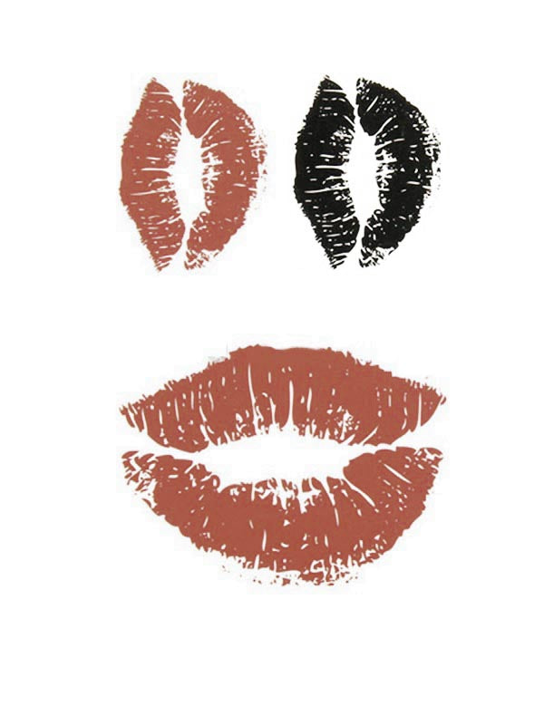 Lipstick Kisses - Tattoo Forest