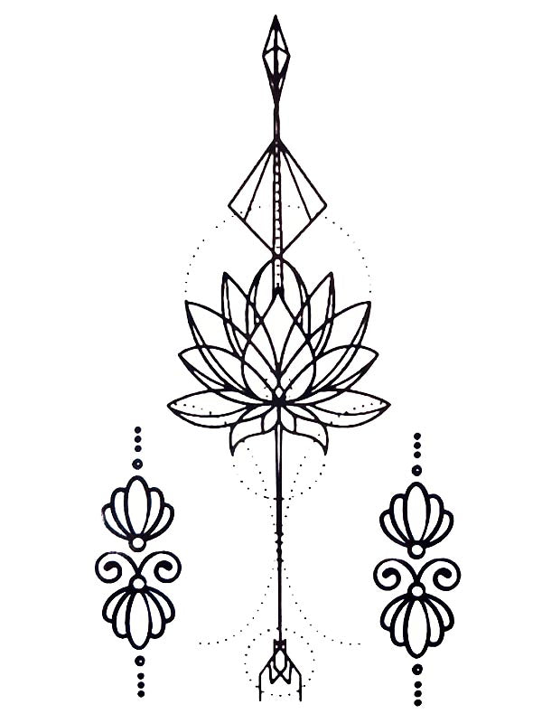 Lotus Arrow - Tattoo Forest