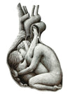 Lovers inside the Heart Organ - Tatouage Ephémère - Tattoo Forest