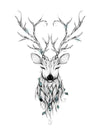 Magic Deer - Tatouage Ephémère - Tattoo Forest