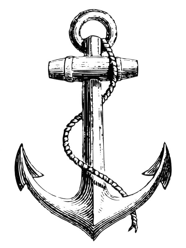 Marine Anchor - Tatouage Ephémère - Tattoo Forest