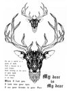 My Deer Is My Dear - Tatouage Ephémère - Tattoo Forest