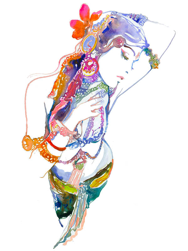 Oriental Dancergirl - Tatouage Ephémère - Tattoo Forest