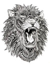 Roaring Mandala Lion - Tattoo Forest