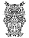 Sacred Owl - Tatouage Ephémère - Tattoo Forest