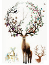 Stag, Deers in Love, Flowered Doe and Fawn