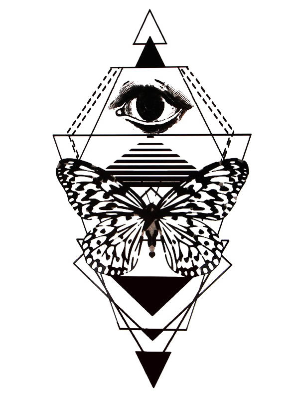 Triangle Butterfly Eye Totem
