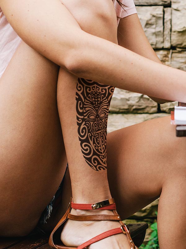 Tribal Maori Totem - Tatouage Ephémère - Tattoo Forest