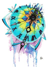 Watercolor Lotus Clock