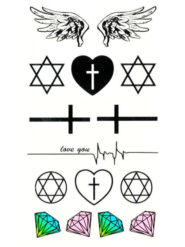 Wings, Stars, Heart, Crosses and Sapphire