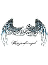 Angel Wings Underboob - Tatouage Ephémère - Tattoo Forest