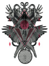 Wolf with Eye of Providence, Human Hands and Wings