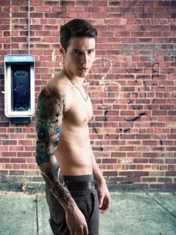 Tatouage Ephemere Lion, Yin Yang, Fleurs Bleues, Eclairs, Ange, Guerrier