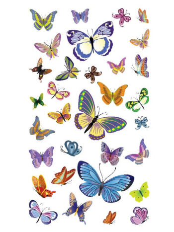 Tatouage Temporaire Papillon Violet