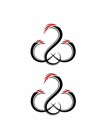 Tattoo-Forest: Tatouage Temporaire Serpent Tribal Noir