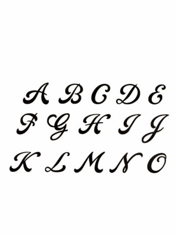 Tatouage Temporaire Jolies Lettres Calligraphie