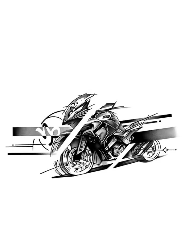 Tatouage Temporaire Moto