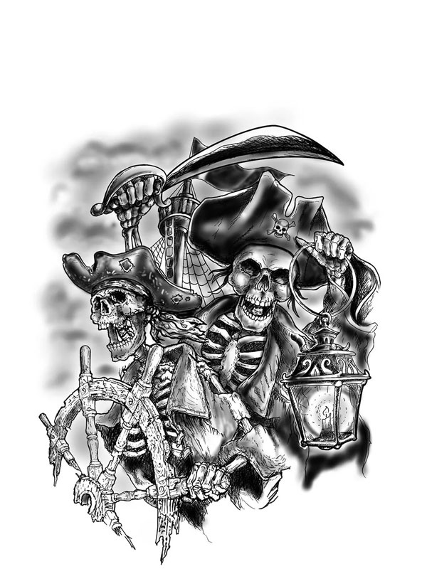 Tatouage Temporaire Pirate