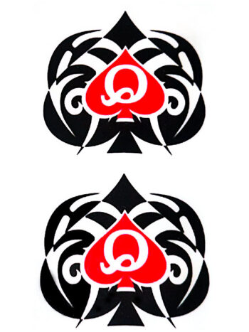 Tatouage Temporaire As de Pique Rouge