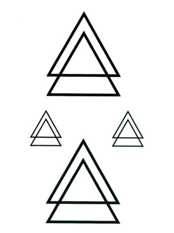 Tatouage Temporaire Géométrique Triangles Flèches