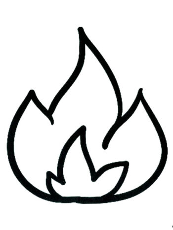 Tatouage Temporaire Flamme Dessinée