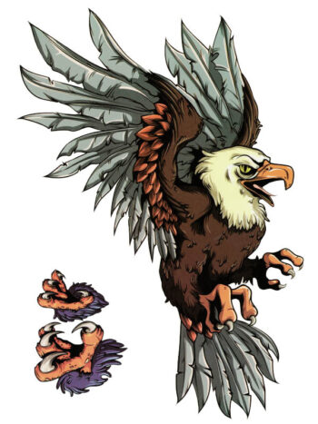 Tattoo-Forest: Tatouage Temporaire Aigle Griffes