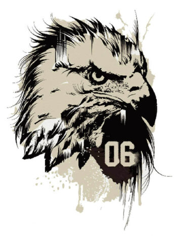 Tattoo-Forest: Tatouage Temporaire Aigle Streetart Graphique
