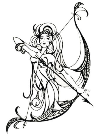 Tattoo-Forest: Tatouage Temporaire Amazone Archer Deesse