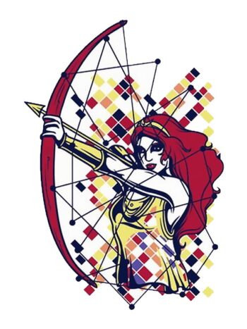 Tattoo-Forest: Tatouage Temporaire Amazone Archer Feministe
