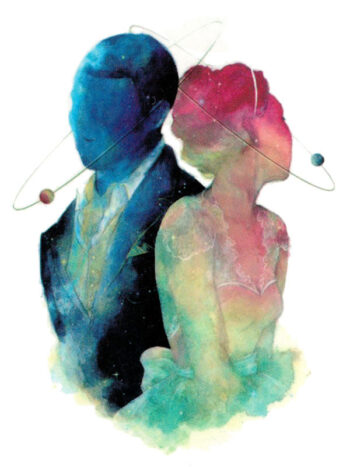 Tattoo-Forest: Tatouage Temporaire Amour Couple Cosmos