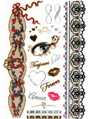 Tattoo-Forest: Tatouage Temporaire Amour Romantique Coeur