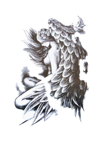 Tattoo-Forest: Tatouage Temporaire Ange Femme Aile