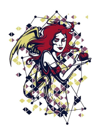 Tattoo-Forest: Tatouage Temporaire Ange Femme Pomme