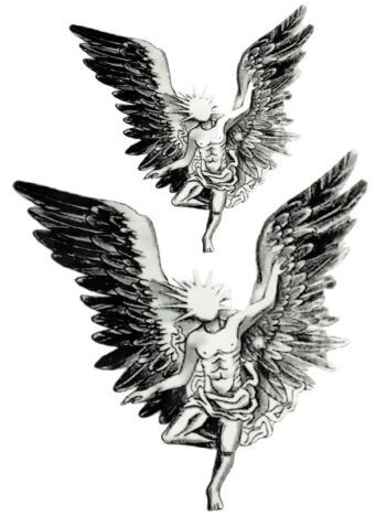 Tattoo-Forest: Tatouage Temporaire Ange Noir Ailes