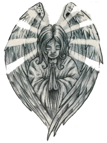 Tattoo-Forest: Tatouage Temporaire Ange Priere Ailes