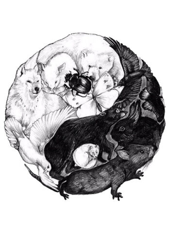 Tattoo-Forest: Tatouage Temporaire Animaux Foret Cercle