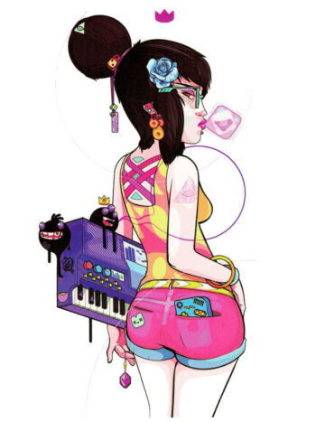 Tattoo-Forest: Tatouage Temporaire Anime Fille Cyberpunk