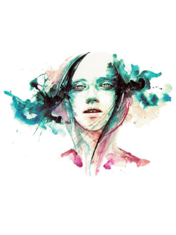 Tattoo-Forest: Tatouage Temporaire Aquarelle Visage Artistique